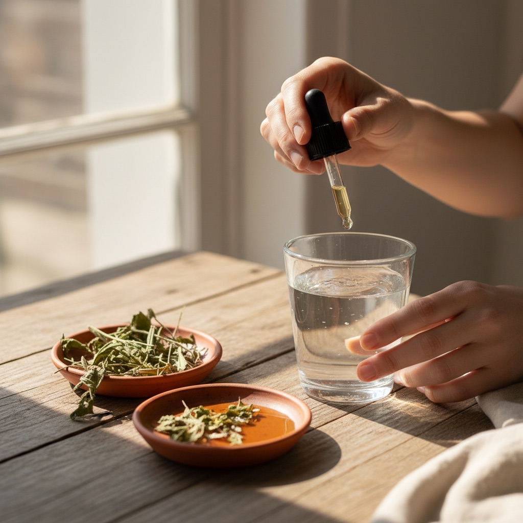 How to choose a herbal tincture without overpaying for water and alcohol — editorial imagery